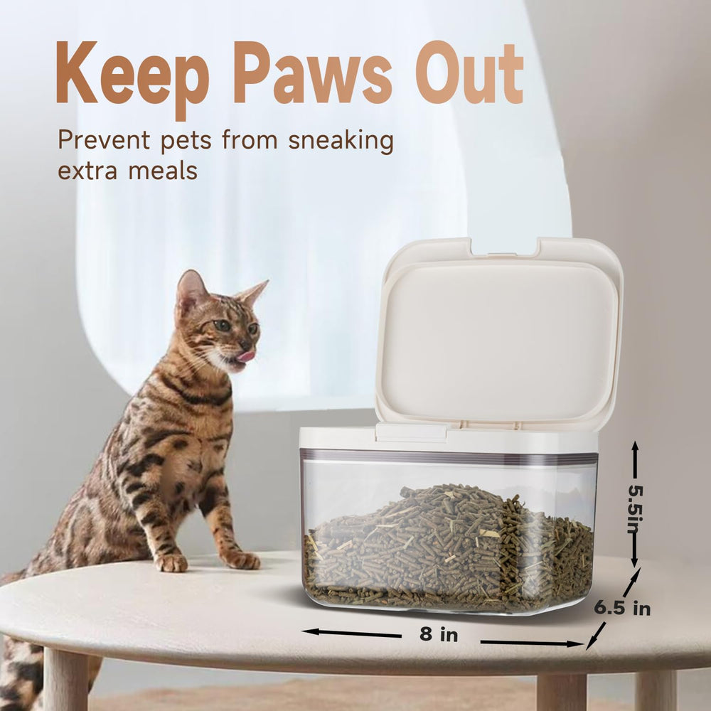 LivLab Mker contenedor con tapa, cierre hermético, mantiene la comida fresca para perros y gatos.