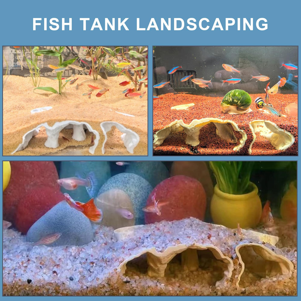 LIYAOLI Cueva Acuario 3D, ventanas laterales para observar comportamientos.