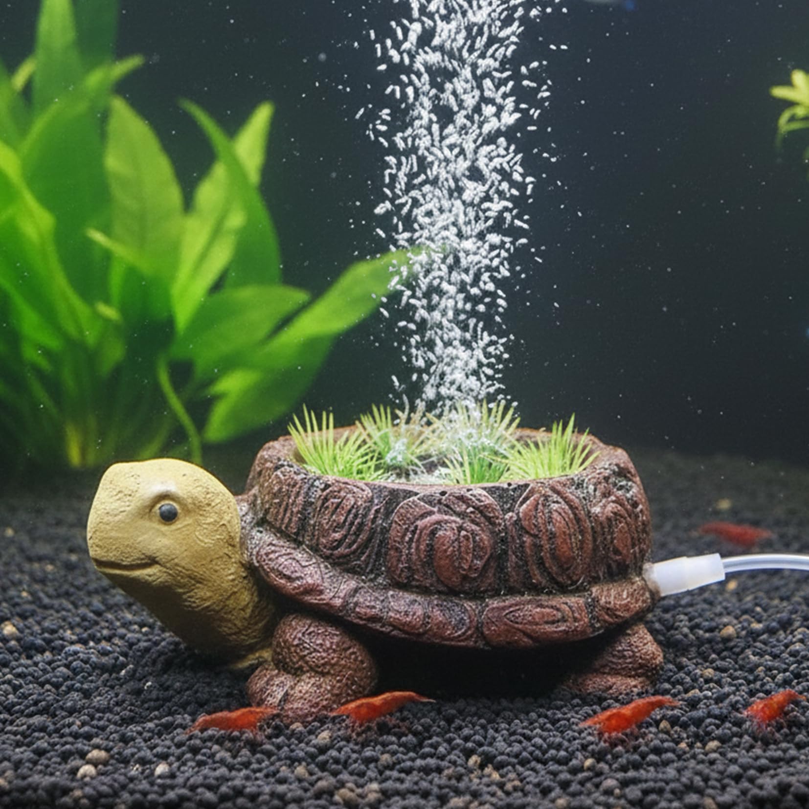 LIYAOLI tortuga-aire para acuario: decoración atractiva y aeración eficiente
