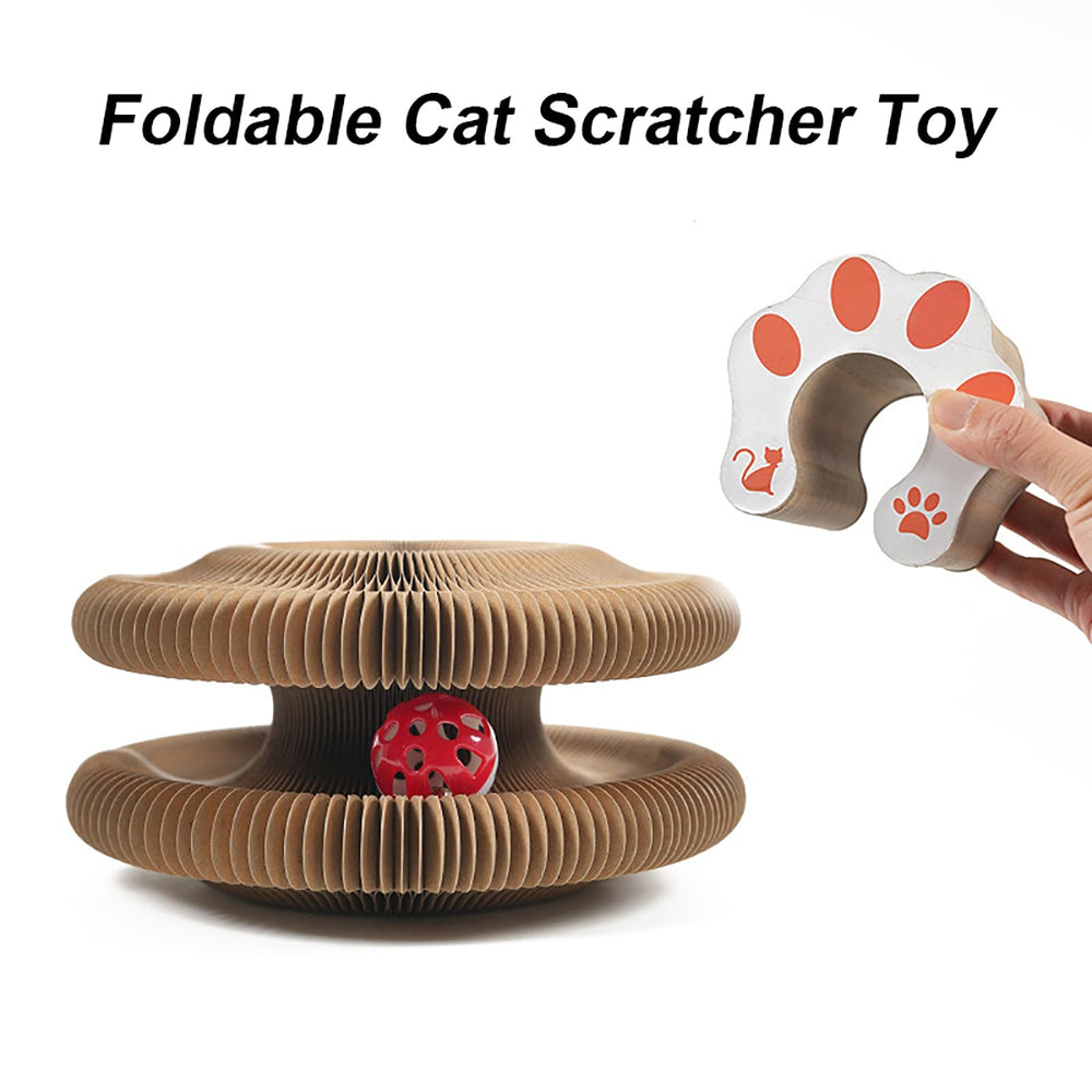 Kitty Curlz: acordeón plegable interactivo para estimular la curiosidad del gato.