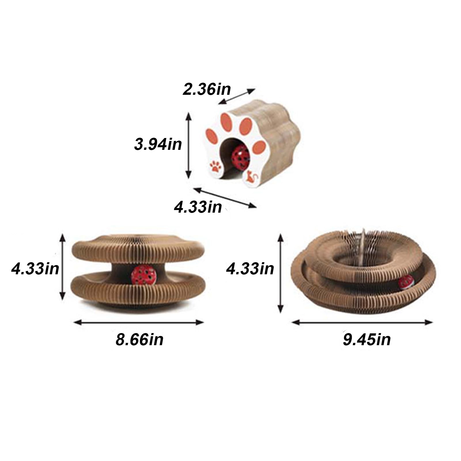 Diseño compacto y portátil de Kitty Curlz para guardar.