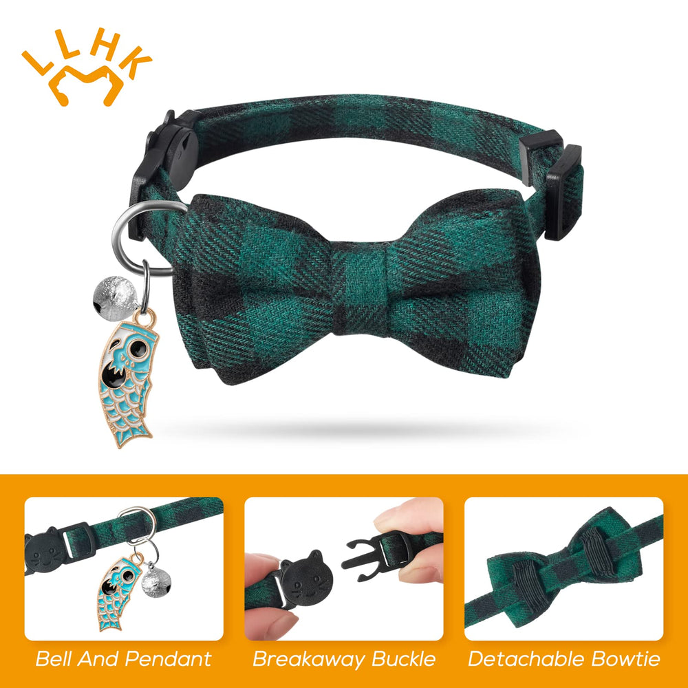 Collar LLHK con campana brillante para localizar al gato con facilidad.