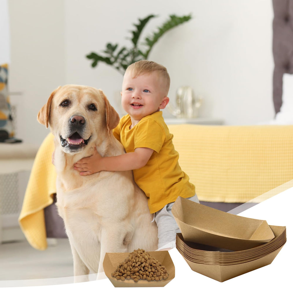 LLHQAMT tazones desechables para perros, tamaño cómodo para porciones pequeñas