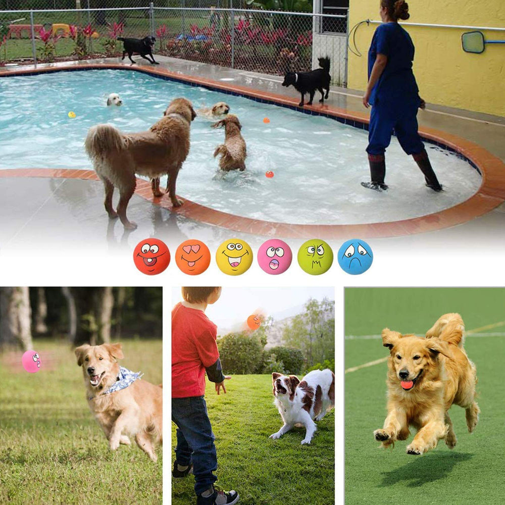 LLSPET bola látex con chirrido, entretenimiento interactivo para mascota activa.