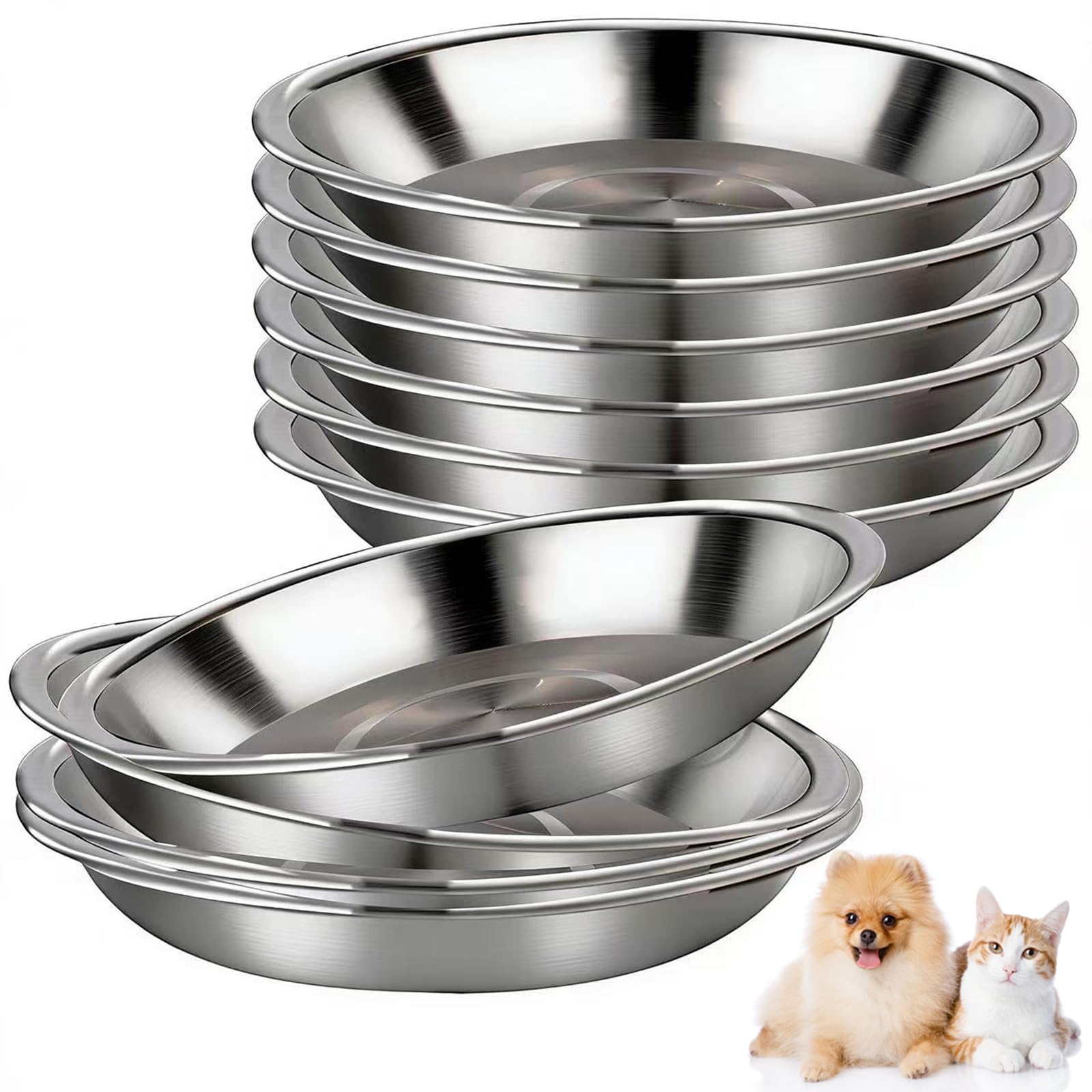 Conjunto Lmisraely de tazones inoxidables, 6 piezas apilables para comer limpio.