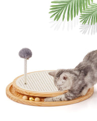 LMUGOOS Gato Rascador Sisal Natural: protege muebles y satisface el instinto felino de rascar.