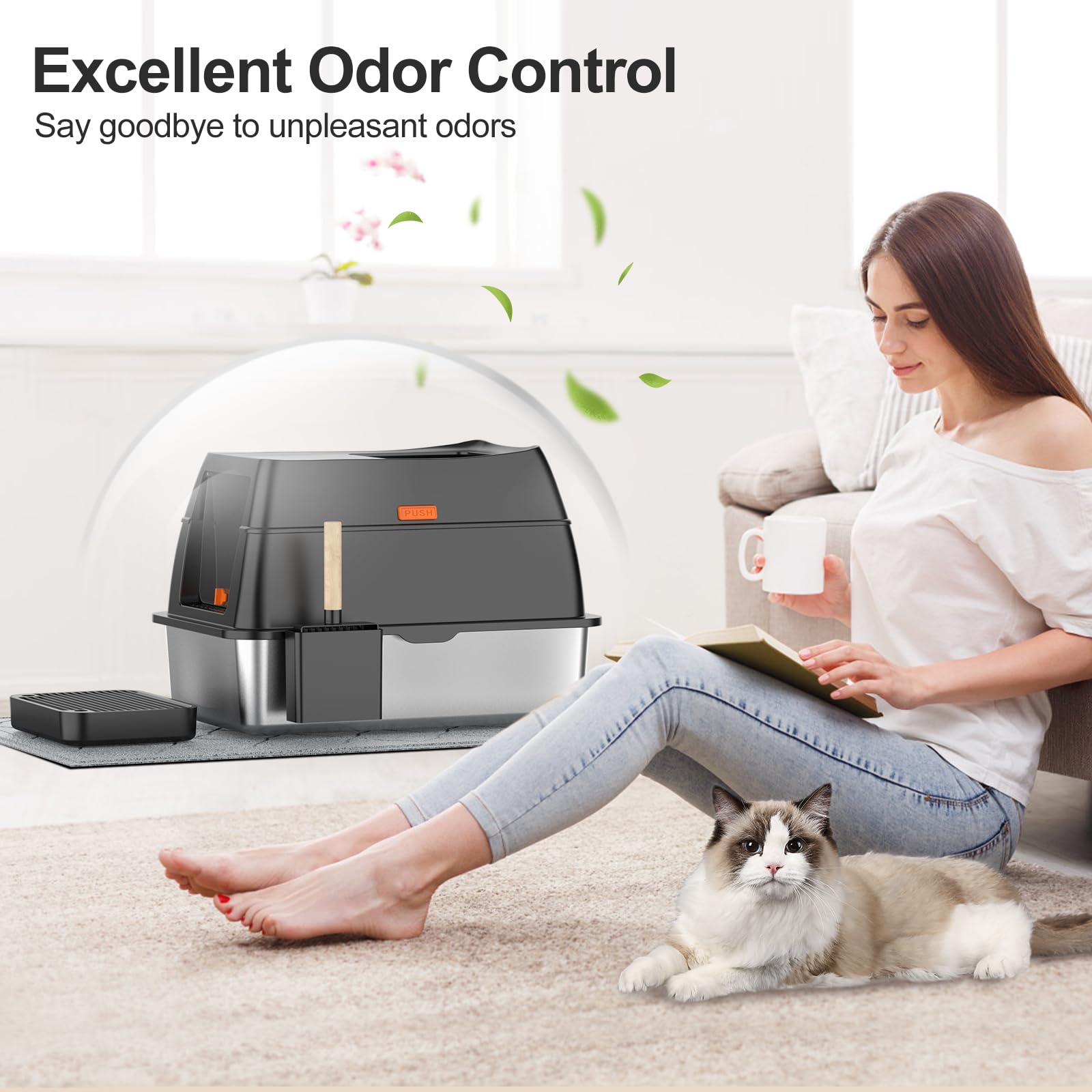 Lobeve superficie de acero inoxidable, fácil de limpiar y resistente