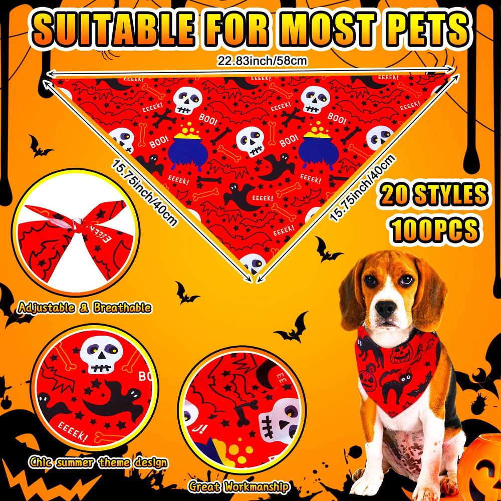 Locmeo bandanas Halloween fiesta: ideal para fiestas y sesiones de fotos.