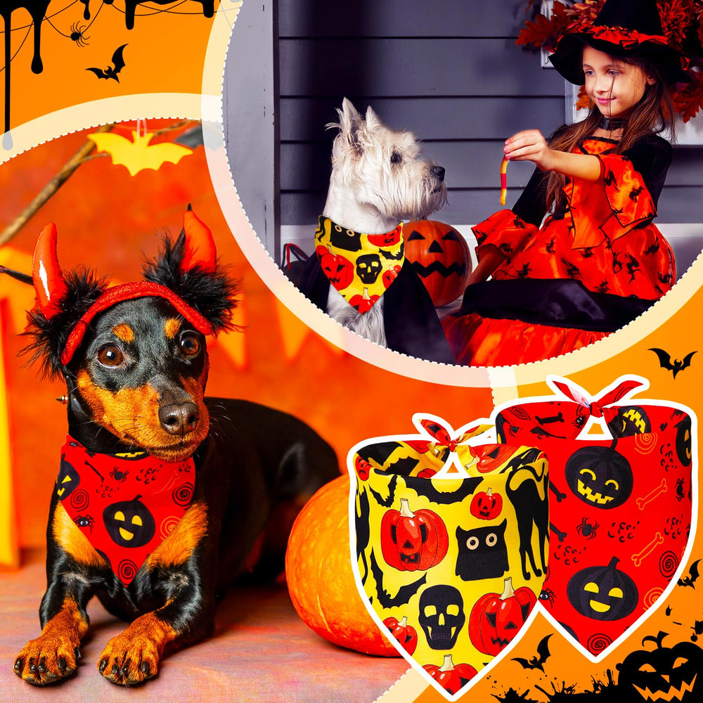 Locmeo bandanas Halloween gato negro: perfecto para juegos y disfraces.