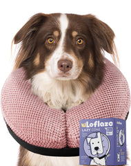 Loflaze cono inflable en forma de rosquilla para perros grande, mejora movilidad.