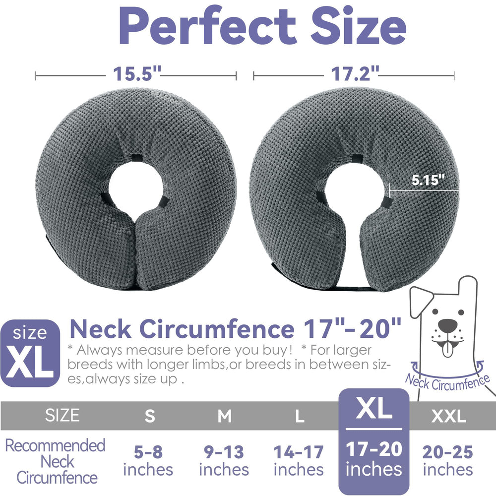 Loflaze funda lavable, limpieza rápida del collar inflable