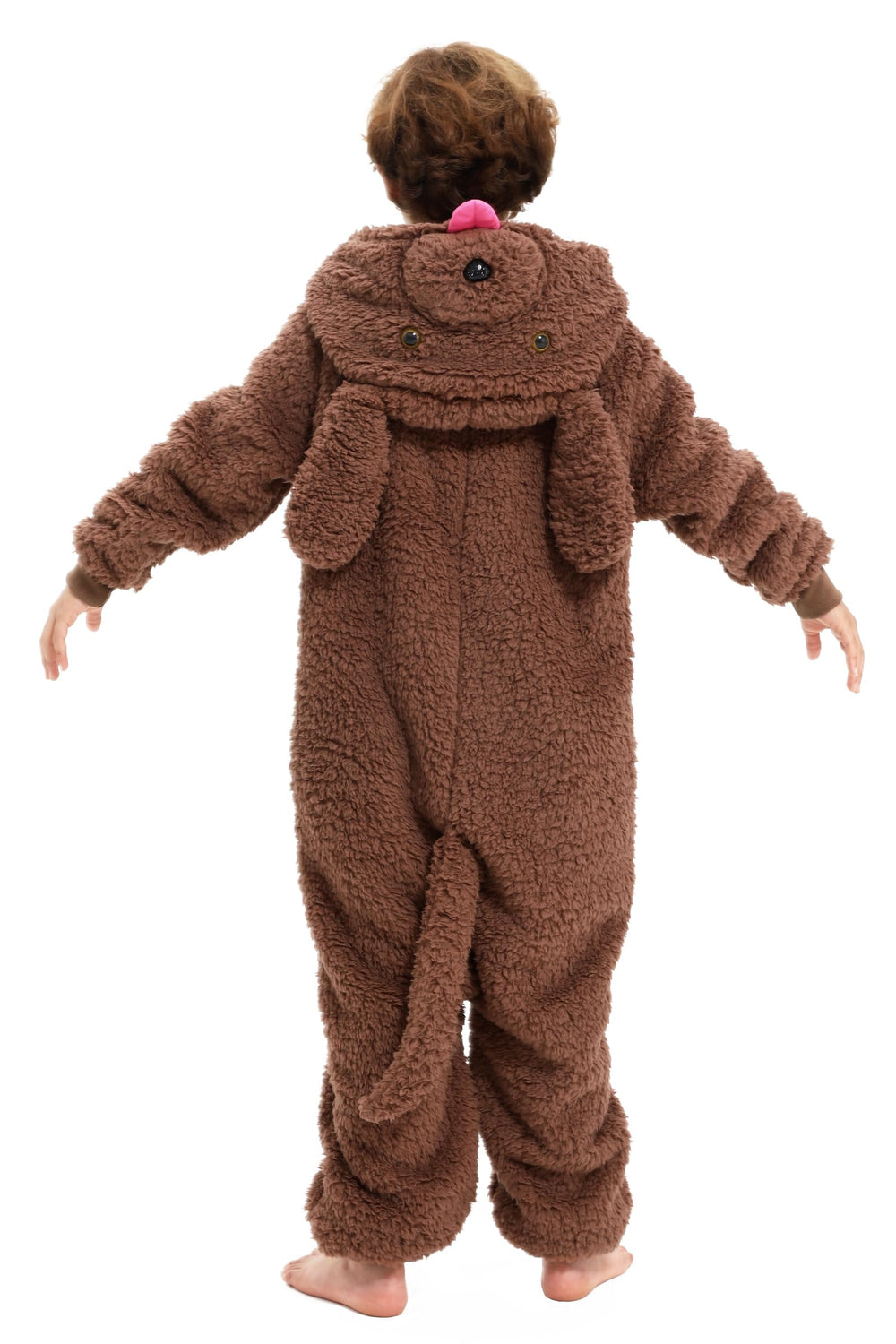 Loiahoer vista trasera del disfraz poodle para niños, diseño suelto.