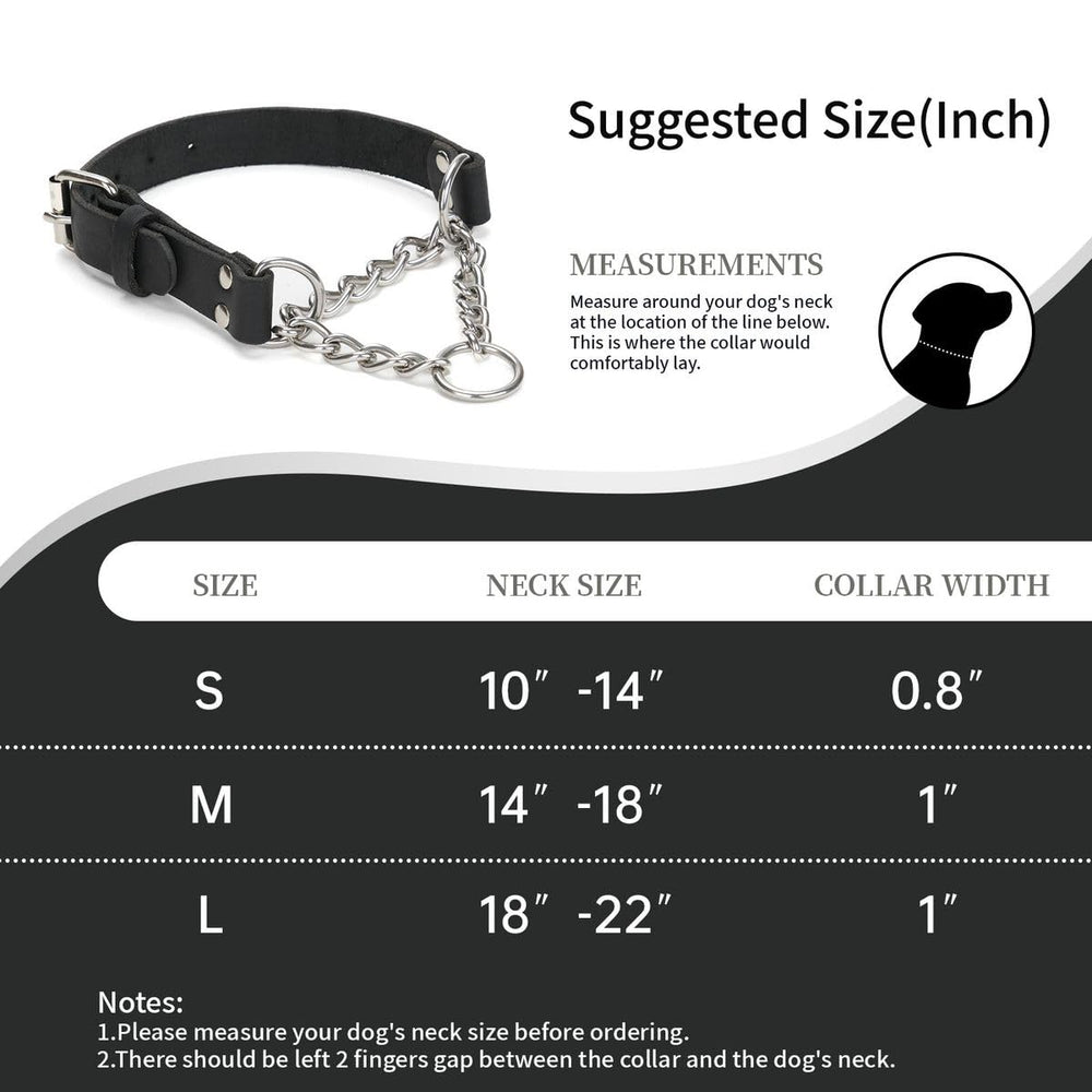 Cadena de acero inoxidable del collar martingale LOIIHEII.