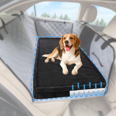 Cama para perros Loiion con base antideslizante, ideal para mantener al perro seguro al conducir.