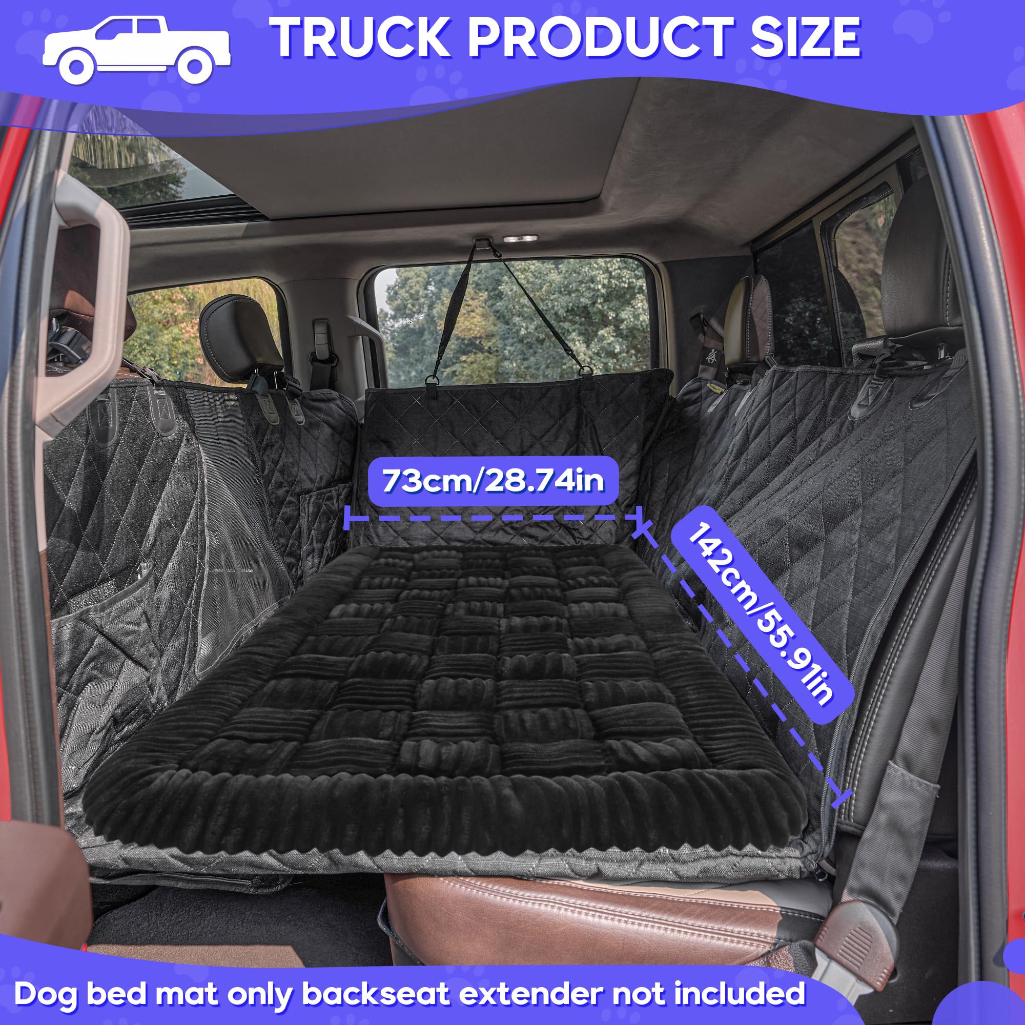 Loiion cama perro coche confort duradero para razas grandes.
