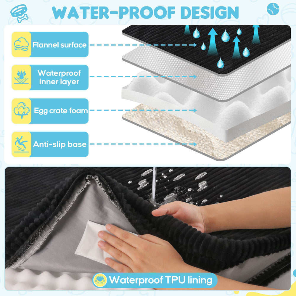 Dimensiones 50x24,6 pulgadas para Loiion cama de perro en coche.