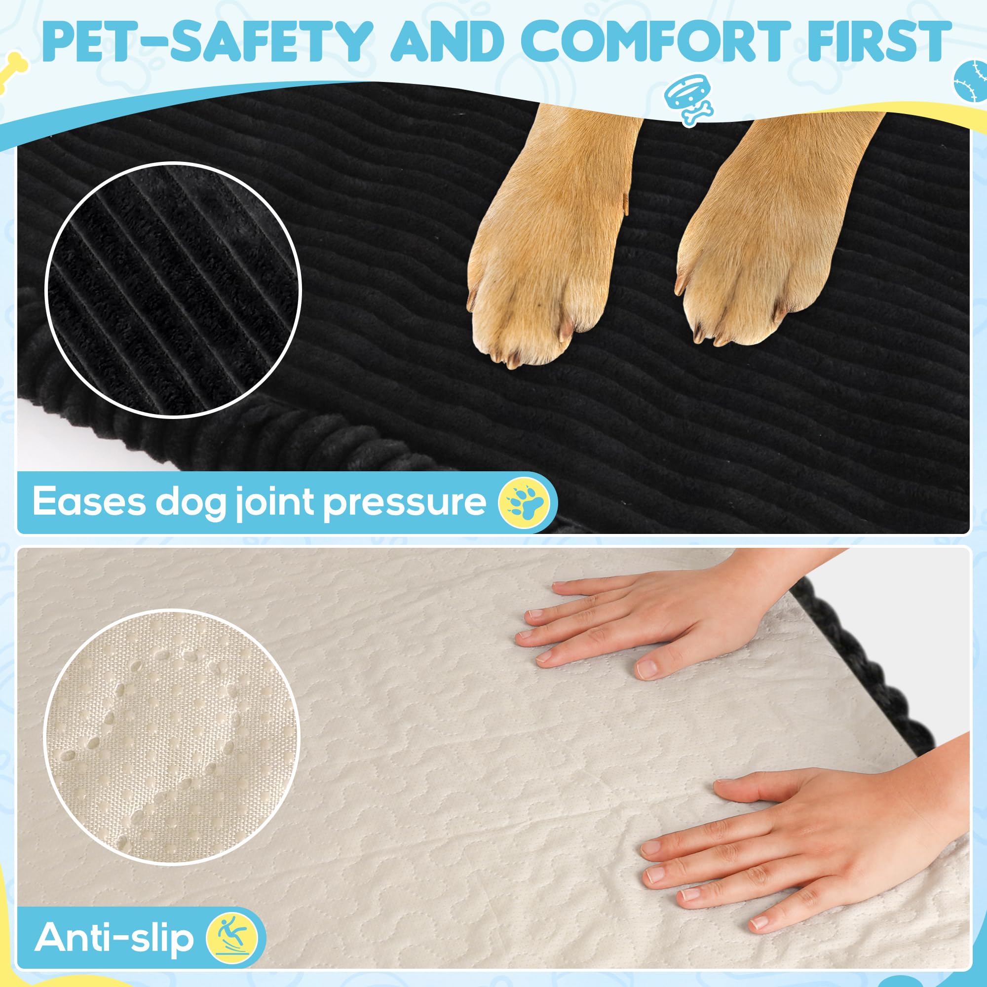 Espesor de 2 pulgadas para equilibrio entre comodidad y seguridad.