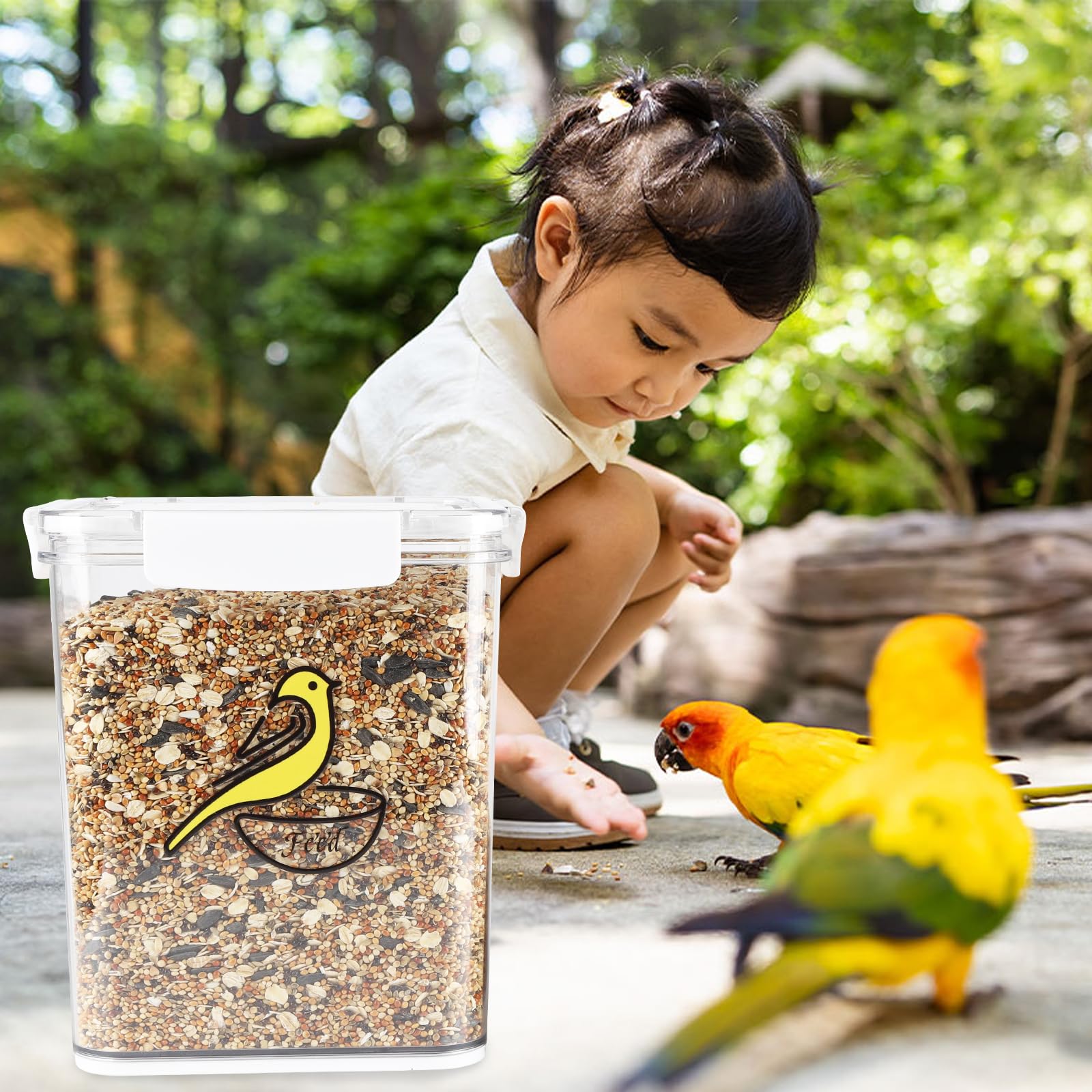 Lolytama capacidad 4-2l, ideal para semillas en jardín y balcón.