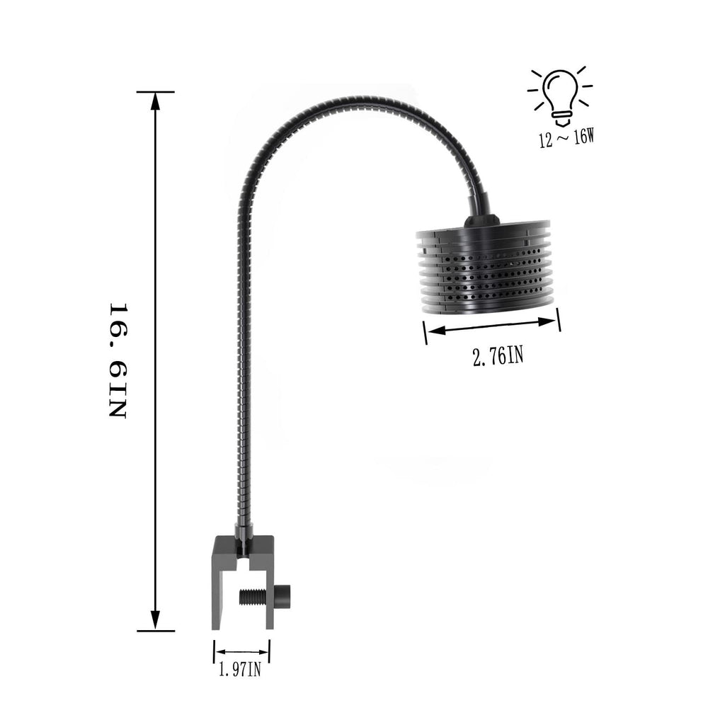 Lominie LED acuario con control inteligente opcional para personalizar ajustes.