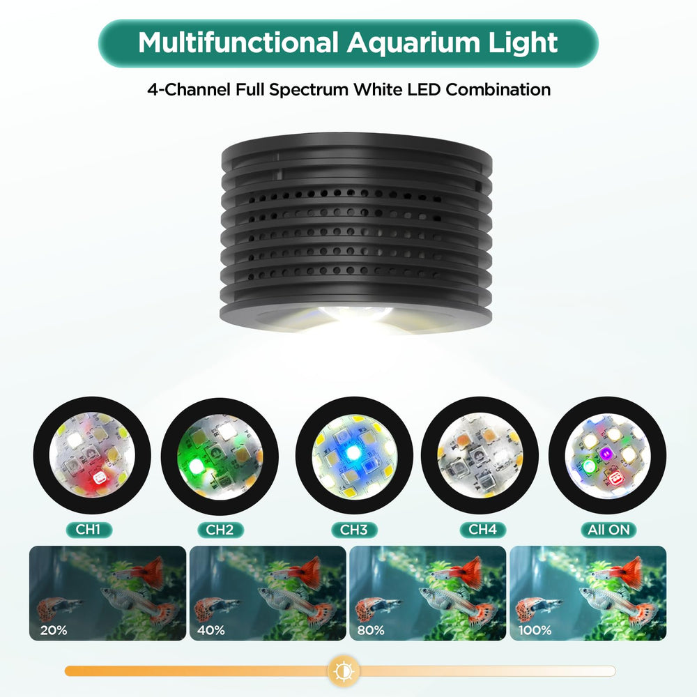 Lominie iluminación LED para acuario de agua dulce ideal para refugios y plantas