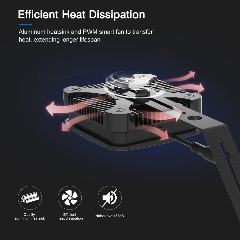 Lominie Disipador de aluminio y enfriamiento PWM para temperatura estable.