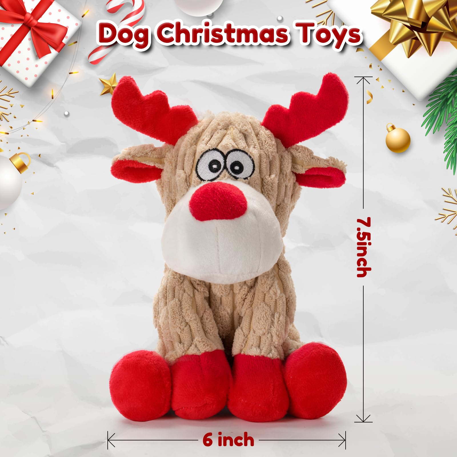 Regalo navideño Loncoldy para perros grandes, diseño tierno y duradero