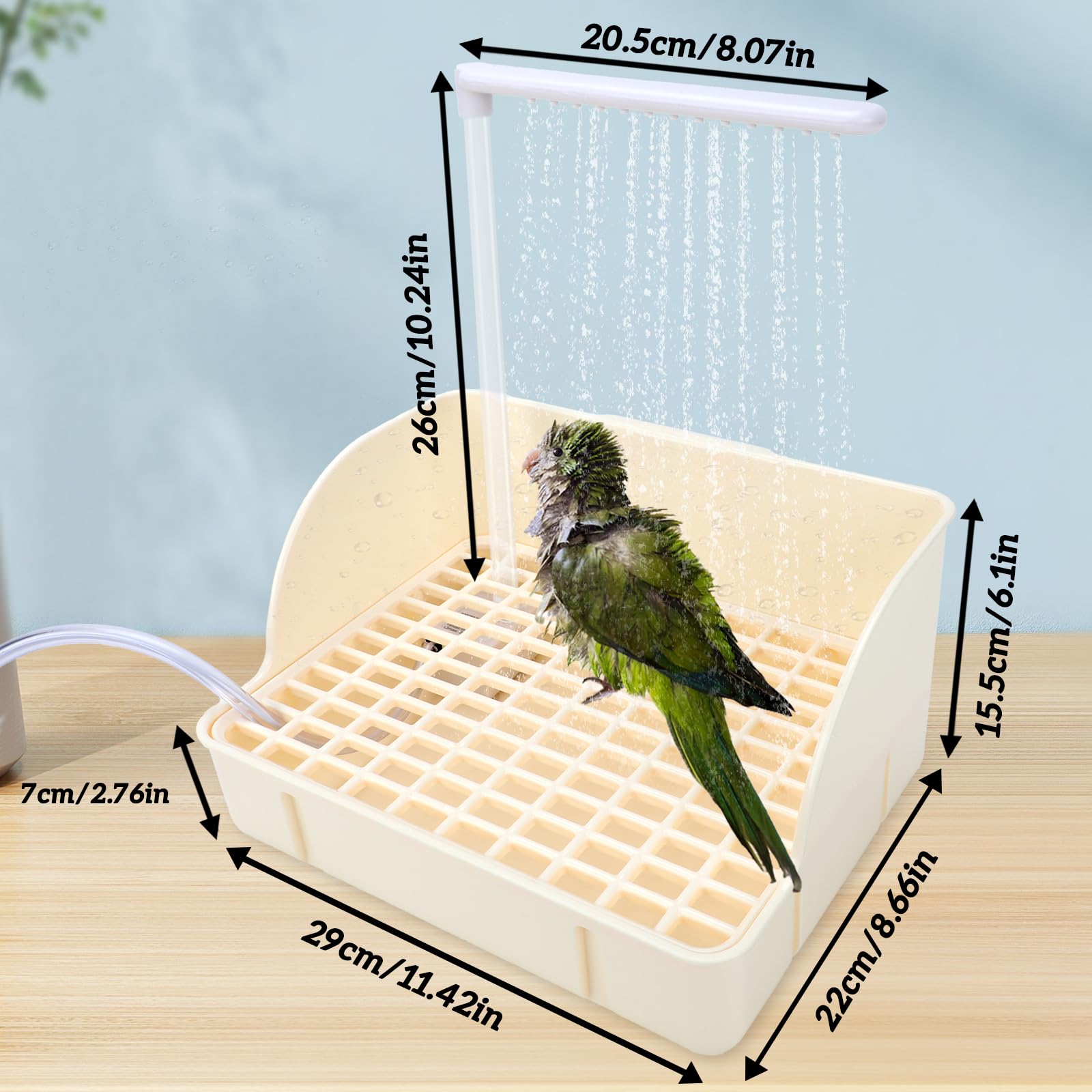 Agua circulante de Lonepetu para un baño cómodo.