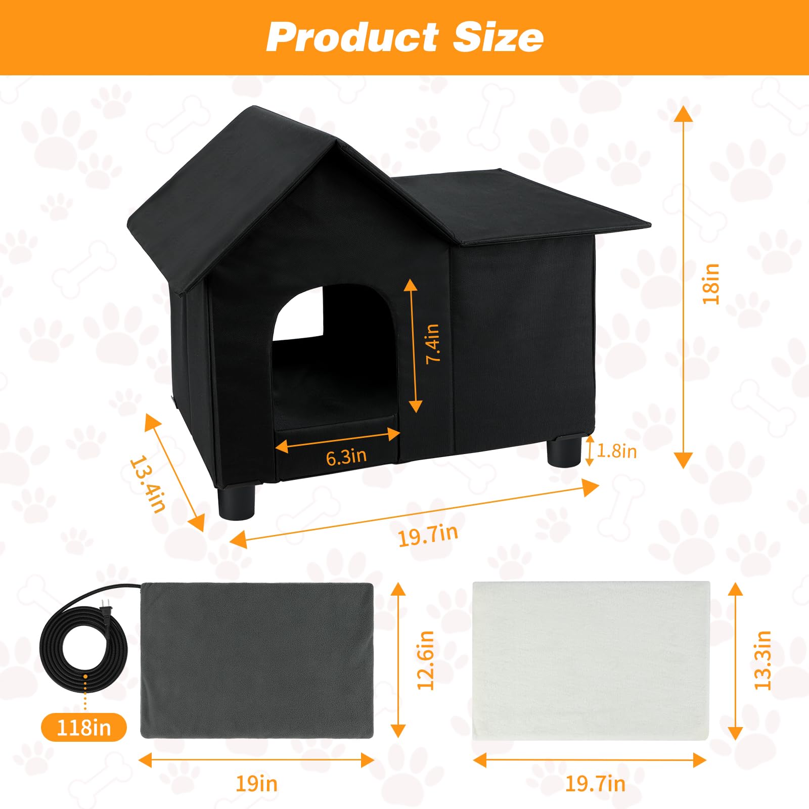 Casa Lonepetu impermeable 600D: protección contra lluvia y nieve.
