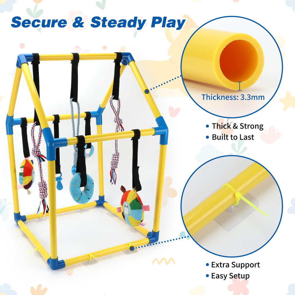 Estructura de PVC Lonepetu, marco estable para juego en interior.