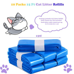 LONMATO bolsas recambio gato 16 pies de longitud para durar semanas.