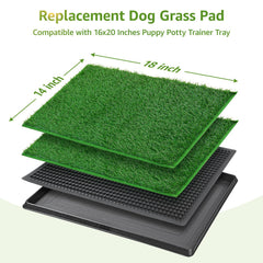 LOOBANI almohadilla de césped para perros, limpieza fácil y control de olores en interiores.