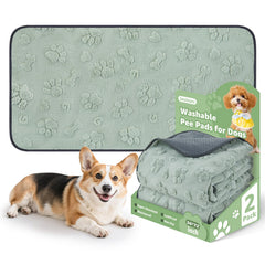 LOOBANI almohadillas lavables para perros en el suelo, absorben sin charcos.
