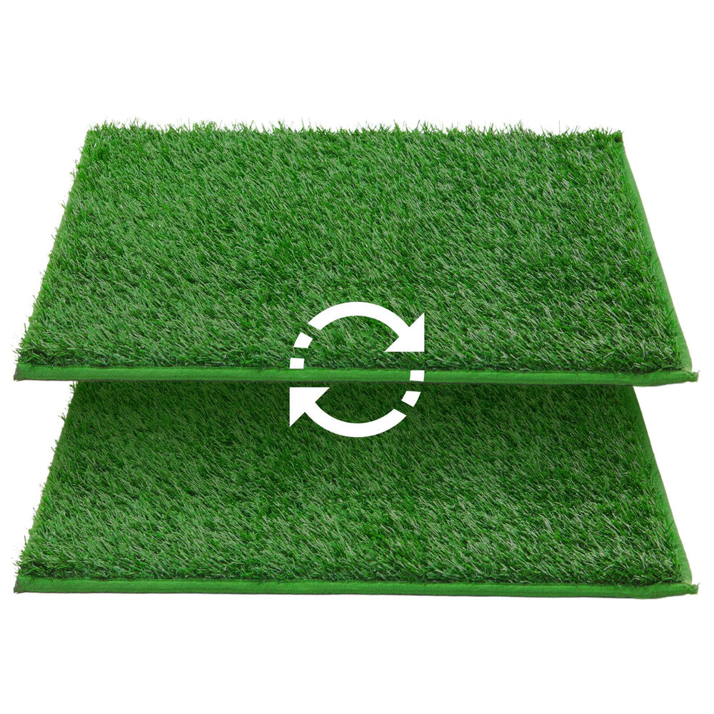 LOOBANI césped artificial para perros con drenaje rápido, ideal para bandeja de entrenamiento.