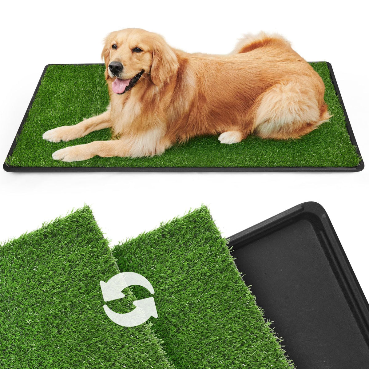 LOOBANI tapete de césped grande para perros en interiores