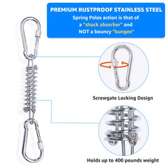 LOOBANI cuerda nylon 19-7 pies: resistencia segura para tirones prolongados.