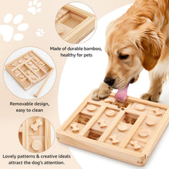 LOOBANI Estimulador cognitivo en madera, perfecto para mantener ocupados y entretenidos a los perros