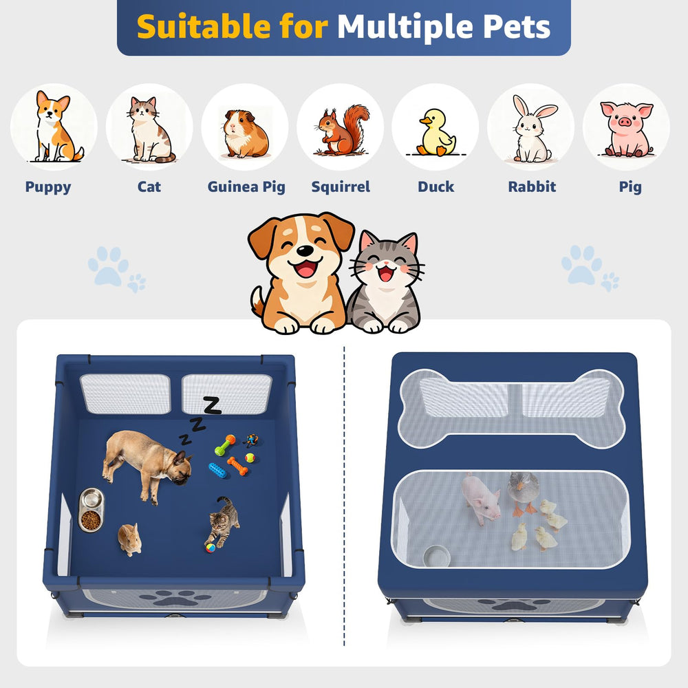 LOOBANI jaula-perro sistema-sujecion-anti-ruido para seguridad y tranquilidad.