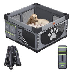 LOOBANI jaula para perros plegable interior, montaje rápido para uso en casa o durante viajes.