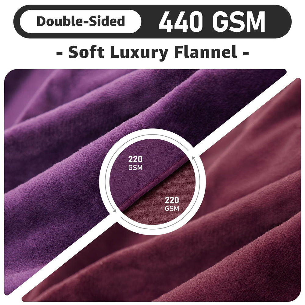 LOOBANI manta tamaño grande 60x80, ideal para cama y sofá.