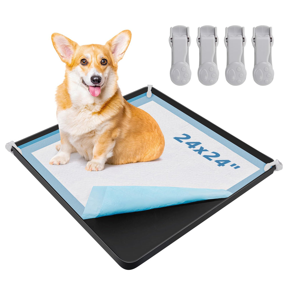 LOOBANI porta almohadillas para perro, borde alto para evitar desbordes durante el entrenamiento