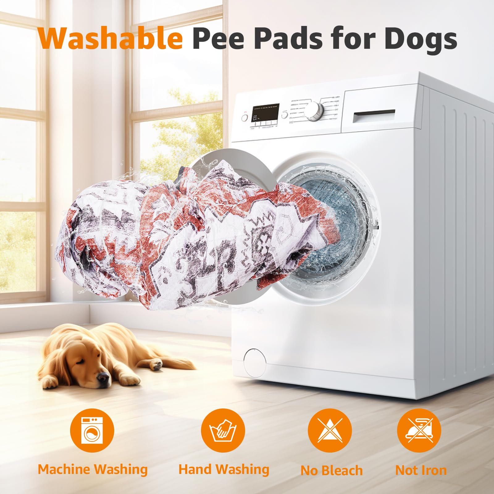 LOOBANI Tapete lavable multifuncional para entrenamiento y descanso de perros.