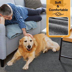 LOOBANI superficie suave gris ofrece confort y calidez para la mascota