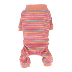 Pijama LOPHIPETS con apertura abdominal para cambios rápidos y fáciles.