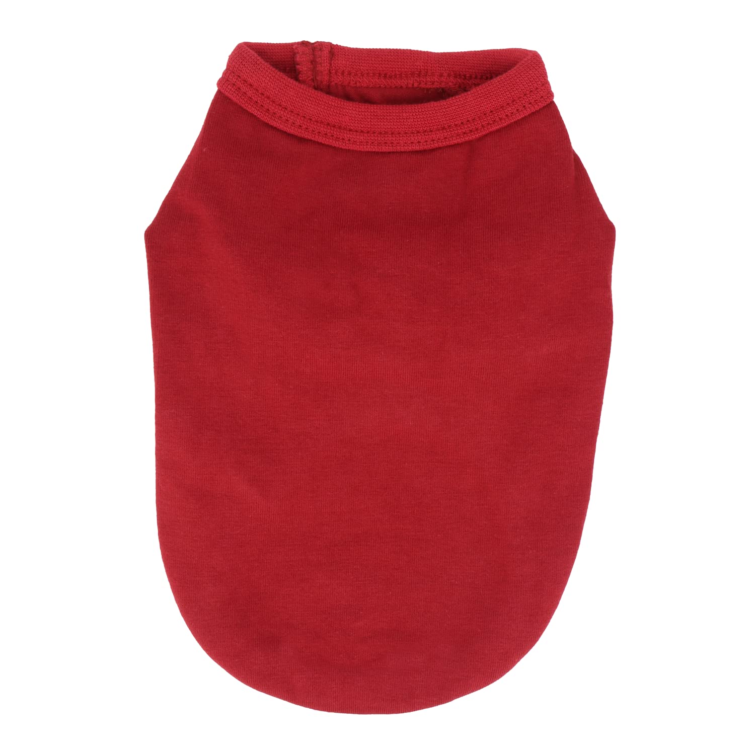 Camiseta Lophipets, espalda mostrada, color rojo para mejor visibilidad.