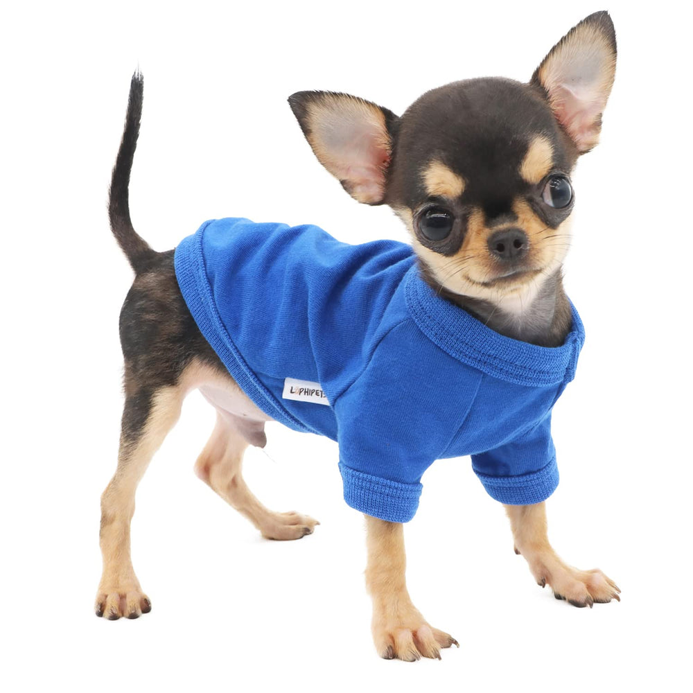 LOPHIPETS camiseta para perro frente azul, cómodo para paseos diarios