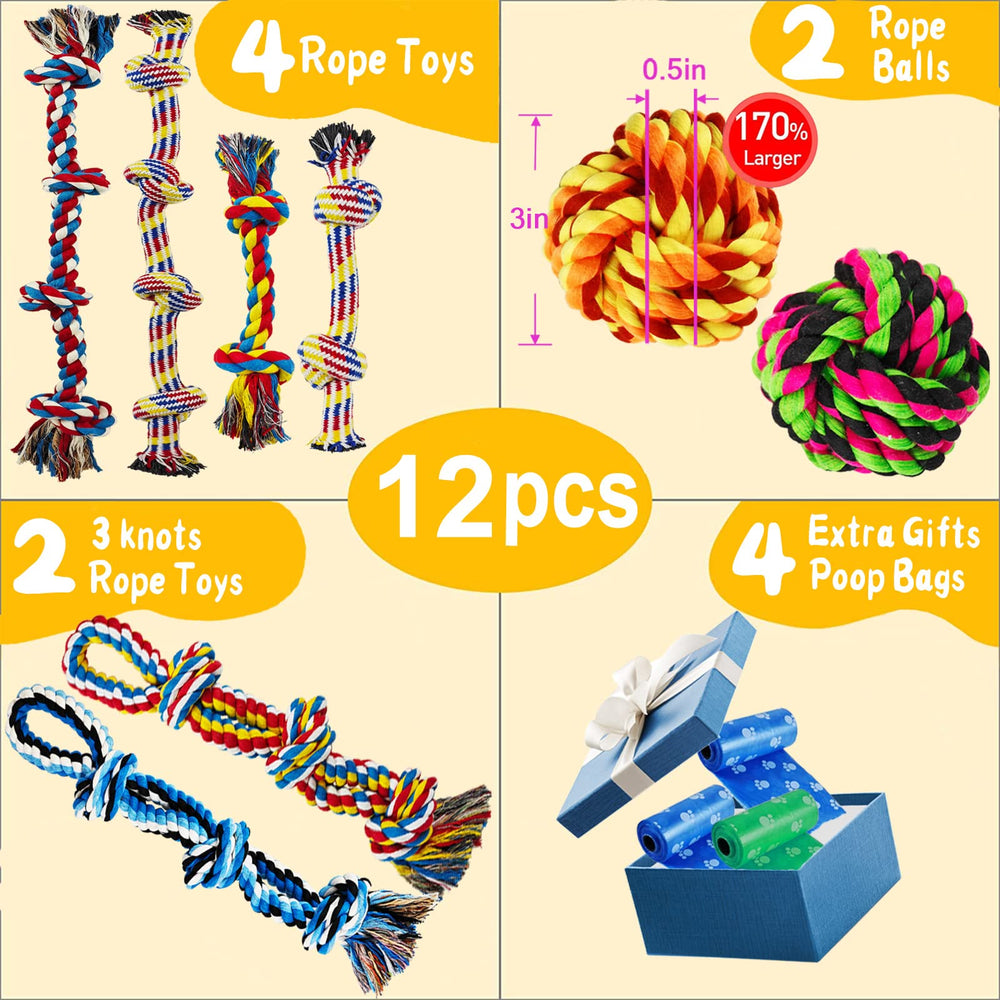 Juguete de cuerda de algodón para perros grandes, resistente y duradero