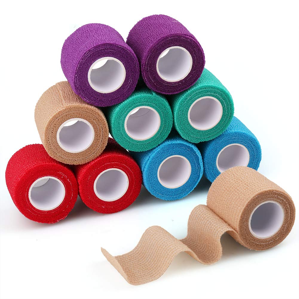 LotFancy Vet Wrap: 2 pulgadas x 5 yardas, vendaje autoadhesivo práctico.