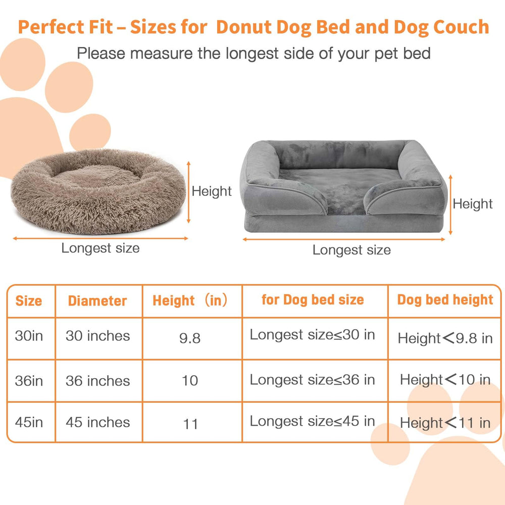 LotuFlor funda exterior para cama dona 45-pulgadas ajuste perfecto sin deslizamientos