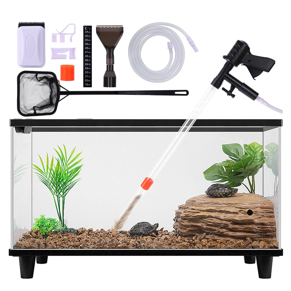Lounginglife kit limpieza acuario con aspiradora de grava para sustrato limpio