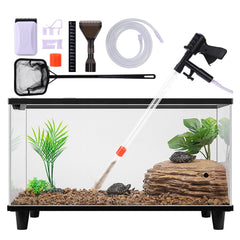 Lounginglife kit limpieza acuario con aspiradora de grava para sustrato limpio